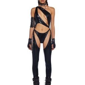 Black Cut-Out catsuit